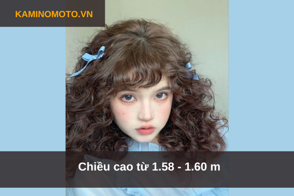 Chiều cao dưới 1.58m 