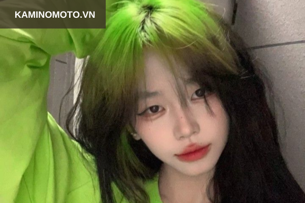 Tóc highlight nền đen