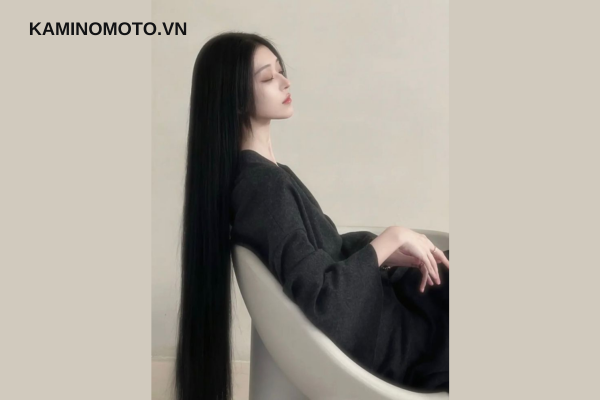 tóc suôn dài đen tự nhiên