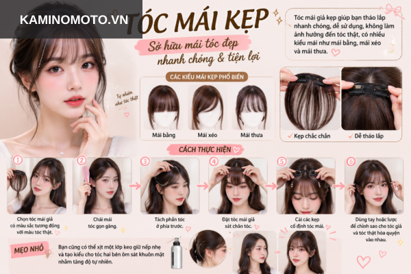 Tóc mái kẹp 