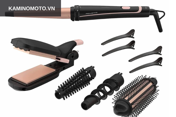 Chuẩn bị dụng cụ uốn tóc giả 