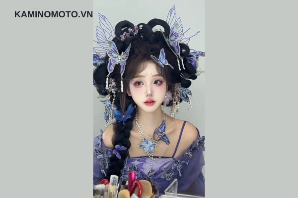 Gợi ý phối đồ theo kiểu tóc cổ trang