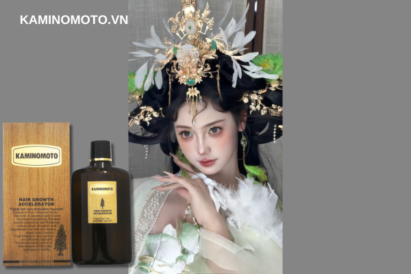 Mái tóc đẹp với thuốc mọc tóc Kaminomoto Hair Growth Accelerator