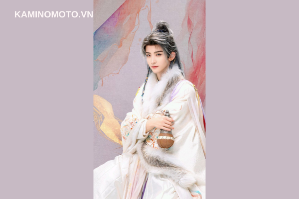 Tóc búi nửa đầu 