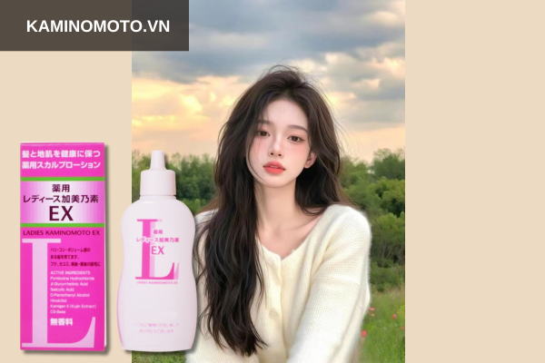 Kích thích mọc tóc với thuốc mọc tóc Kaminomoto Ladies Ex