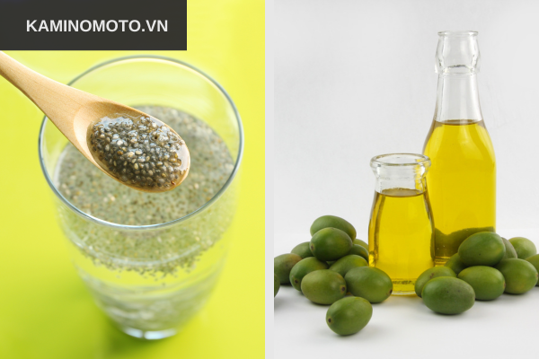 Hạt chia và dầu ô liu