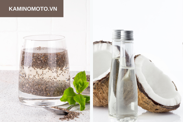 Hạt chia và dầu dừa 