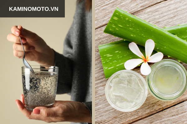 Hạt chia và gel lô hội