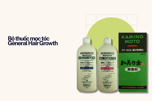 Bộ thuốc mọc tóc General Hair Growth dưỡng tóc hư tổn